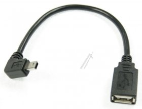 Delock Usb-connector - Cable Mini Usb Male Angled > Usb 2.0-a Female Otg 16 Cm