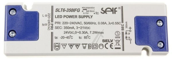 Self Led-driver - 25v-7,4w Led-treiber, Cc, 350ma, Super Flach