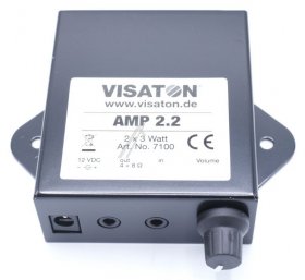 Visaton Amplifier Modul - 7100 Stereo Amplifier W- Level Contr., 12 Vdc, 3,5mm Jack