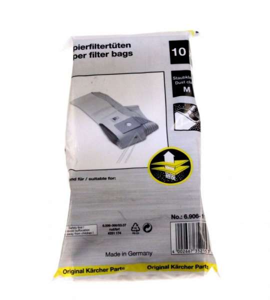 Karcher Vacuum Cleaner Bags - 6 906-118 0 Dust Bags X 10