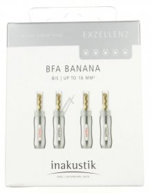 Inakustik Banana Plug - Exzellenz Banana Plug Bfa 4-set Inakustik Banana Plug - Exzellenz Banana Plug Bfa 4-set
