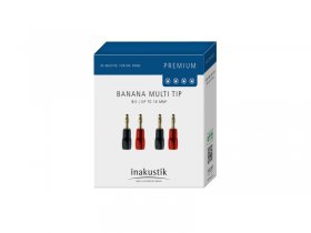 Inakustik Banana Plug - Premium Premium Banenenstecker Multi Tip Bis 4-6mm², 4er Set Inakustik Banana Plug - Premium Premium Banenenstecker Multi Tip Bis 4-6mm², 4er Set