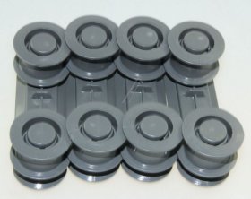Roller For Dishwasher Basket - Wheel Support Kit dark Grey 4 [Electrolux Aeg]