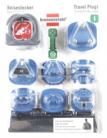 Brennenstuhl Travelling Plug Set - 1508160 Universal Travel Plugs - 7 Versions For Over 150 Countries
