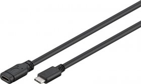 Goobay Extension Cable Usb - Usb-c Extension Cable 1 M, Black