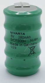 Varta Back-up Battery (capacitor) - 5-cp300h S Slf Std +10 Nimh Knopfzellen Akku, Ø 25.2mm, LÖt-anschluss