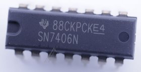Texas Instruments Semi Conductor - Ic 74ttl, 7406, Dip-14