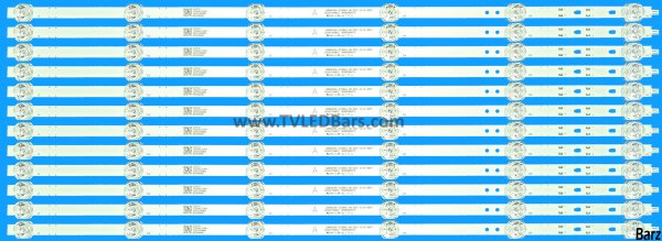 Barz LED Backlight Array JVC LT-65CA890 Logik L65AUE21 65" JR645R3HA7L LED65D06A-ZC66AG-03D 12pcs