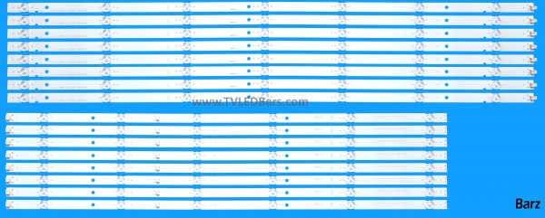 Barz LED Backlight Array Sony KD-75XG8096 75" YM9S075CND02 YM9S075CND01 LM41-00725A + LM41-00726A 16pcs