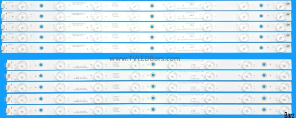 Barz LED Backlight Array Goodmans G50238T2SMART Cello C50238DVDT2 50" V500HK3-PS1 KJ50D16R-ZC14F-03 + KJ50D16L-ZC14F-03 10pcs