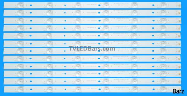 Barz LED Backlight Array Sharp LC-50CFE5101K 50" HWV5042C LC.44A01.001 RF-AJ500E32-0601S-02 A0 12pcs