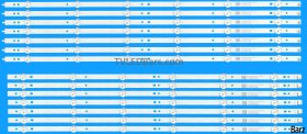 Philips LED Backlight Array Philips 996599001086 996592000867 996592000882 65" TPT650UA-QVN06.U TPT650U2-FN04.S LB65047 L + R 14pcs