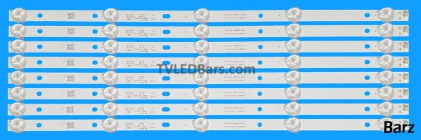 Barz LED Backlight Array Philips 43PFT4001 K430WDR K430WD9 43" K420WDB K420WD7 42" 8pcs