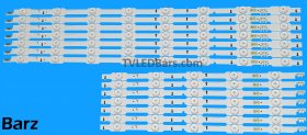Samsung LED Backlight Array Samsung BN96-34251A + BN96-34252A 55" CY-GH055HGLV3H CY-GH055HGLV3V DUGE-550DCA-R5 + DUGE-550DCB-R5 14pcs