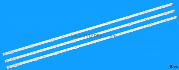 Barz LED Backlight Array Philips 996592000839 43" 43PFS5823/12 43PFS5803/12 43PFS5503/12 LB43046 LB-PM3030-GJD3X3433X9AQH2-Y 3pcs