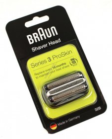 Braun Shaver Head - 32b 32b Mn2 Black Bcd Malhrremkp