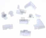 D Line Cable Cover - D-30-15 W Kit 30x15mm Adaptor Set White