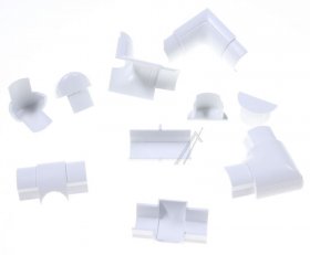 D Line Cable Cover - D-30-15 W Kit 30x15mm Adaptor Set White D Line Cable Cover - D-30-15 W Kit 30x15mm Adaptor Set White