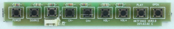 Ferguson F2408LVD3 - DVD Buttons - HKTF2002 - VER2.0