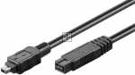Goobay Interface Connectors - Firewire 800 Adapterkabel, 9 Pin Zu 4 Pin, Ieee1394b