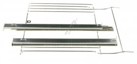 Telescopic Slideout Oven Grills - Guides 60 Full Ext two Level Linox Assy [Gorenje]
