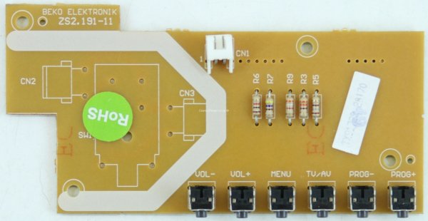 Grundig Amira 32HDBLK - Buttons - BEKO ZS2.191-11 (Without Power Button)