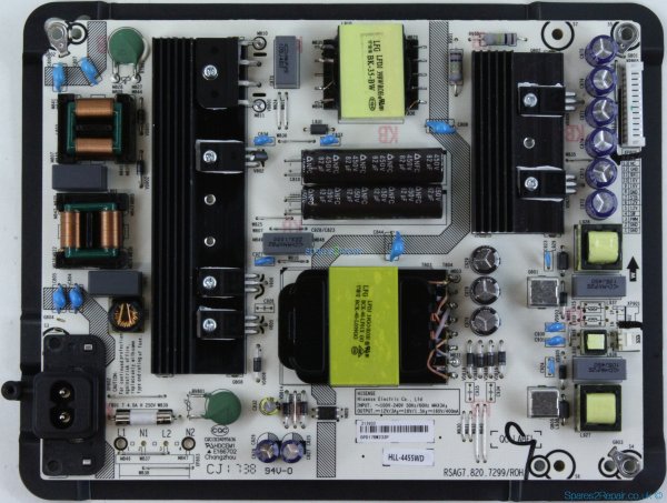 HiSense H55N5500UK - PSU - RSAG7.820.7299/ROH - HLL-4455WD - 213933 - DPD17BW233P - CQC13134095636