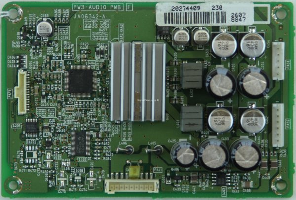 Hitachi 32LD9700U - Audio Filter - JA06342-A - PW3-AUDIO PWB F - 20274409