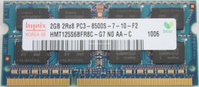 Hynix 2Gb PC3-8500S DDR3-1066 Laptop Memory Hynix 2Gb PC3-8500S DDR3-1066 Laptop Memory