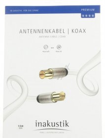 Inakustik Coax Plug/coax Socket - Premium Hdtv Coaxial Antena Cable Male-fem 9,5mm 1,5 M Inakustik Coax Plug/coax Socket - Premium Hdtv Coaxial Antena Cable Male-fem 9,5mm 1,5 M