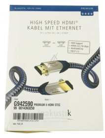 Inakustik Hdmi Highspeed Ethernet Plug/plug - Premium Ii High Speed Hdmi Cable With Ethernet, 5.0m Inakustik Hdmi Highspeed Ethernet Plug/plug - Premium Ii High Speed Hdmi Cable With Ethernet, 5.0m