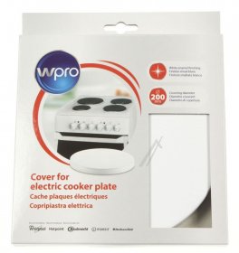 Hot Plate Cover - C00385606 Cover For Electric Cooker Plate 200 Mm White [Whirlpool Indesit]
