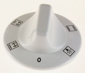 Button - C00038973 Knebel F Backofenschalter Weiss26 (4+l) [Whirlpool Indesit]