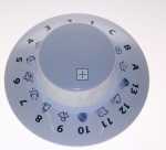 Control Knobs - C00264221 Timer Knob White Pw Arm Prne02 [Whirlpool Indesit]