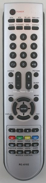 JVC TEAC RC-6182 Remote Control