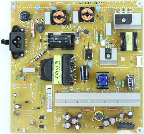LG 42LB561V - PSU - EAX65423701 (1.9) - REV1.0 - LGP3942-14PL - EAY63071901