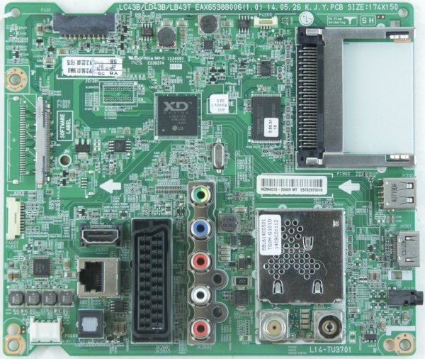 LG 39LB561V - Main AV - EBT62973018 - EAX65388006 (1.0) - LC43B/LD43B/LB43T - L14-TU3701