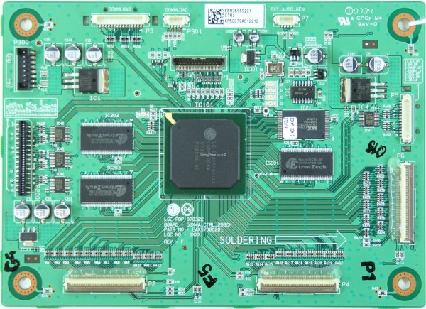 LG 50PC56 - Logic CTRL- EBR35959201 - EAX37080201 REV F - 50X4A_CTRL_256CH - PDP 070322
