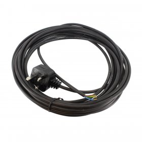 Universal Black Cable & 13A Plug Assembly (3-Core x 1.0mm, 10m)