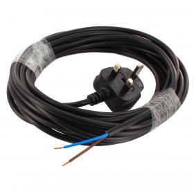 Universal Numatic, Oreck Black Cable & 13A Plug Assembly (2-Core x 0.75mm, 8.4m)