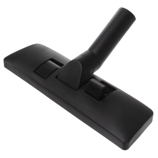 Universal Bulk Packed 20x Black Plastic Dual Pedal Floor Tool Nozzle with Extended Neck Elbow (32mm x 300mm) (1 Box of 20pcs)