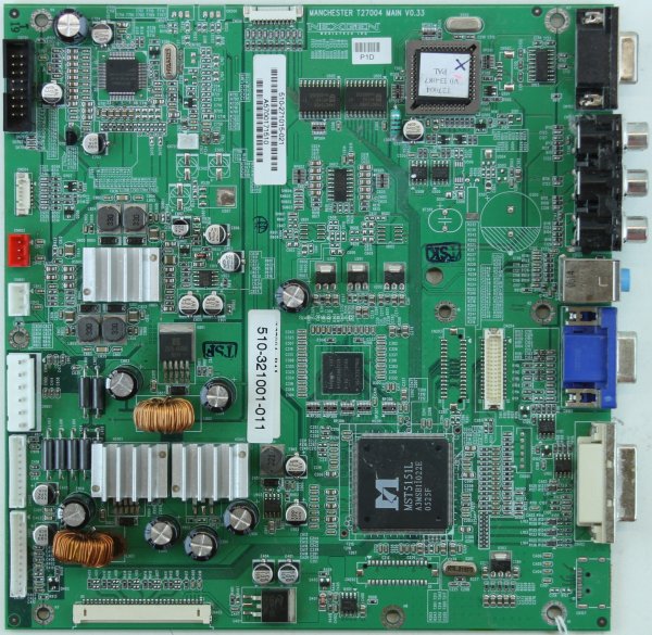 Mirai T32114 - AV Board - 510-321001-011 - MANCHESTER T27004 MAIN - V0.33