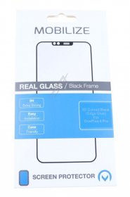 Mobilize Display Protective Plastic Film - Mobilize Edge-to-edge Glass Screen Protector Oneplus 8 Pro Black Edge Glue