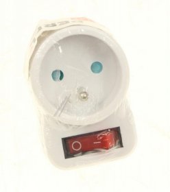 Splitter With Switch 1way - Plug Adaptor With Swtich - 1 Plug