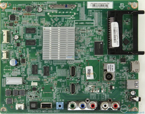 Philips 49PUT4900/12 - Main AV - 715G7673-M01-000-005T - 705TQFPL207