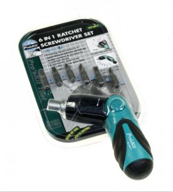 Proskit Tools - Ratchet Adjustable Screwdriver 6-piece Tool Kit Proskit Tools - Ratchet Adjustable Screwdriver 6-piece Tool Kit