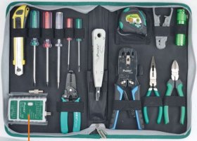 Proskit Tool Box With Contents - 16-peice Network Installation Tool Set Proskit Tool Box With Contents - 16-peice Network Installation Tool Set