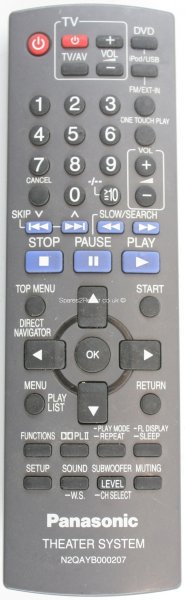 Panasonic N2QAYB000207 Remote Control (Original)