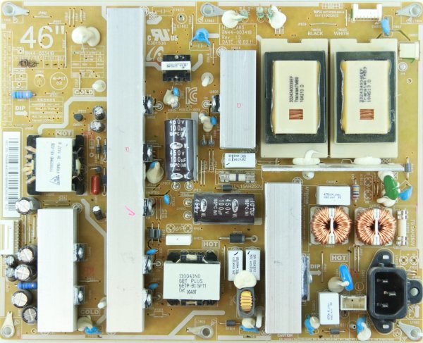 Samsung LE46C580J1K - Power Supply - BN44-00341B - REV1.2 - I46P1_AHS