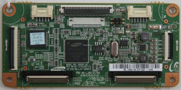 Samsung PS50C490B3W - Logic CTRL - LJ92-01705D A4 - LJ41-08387A - R1.1 - 50U2P LM